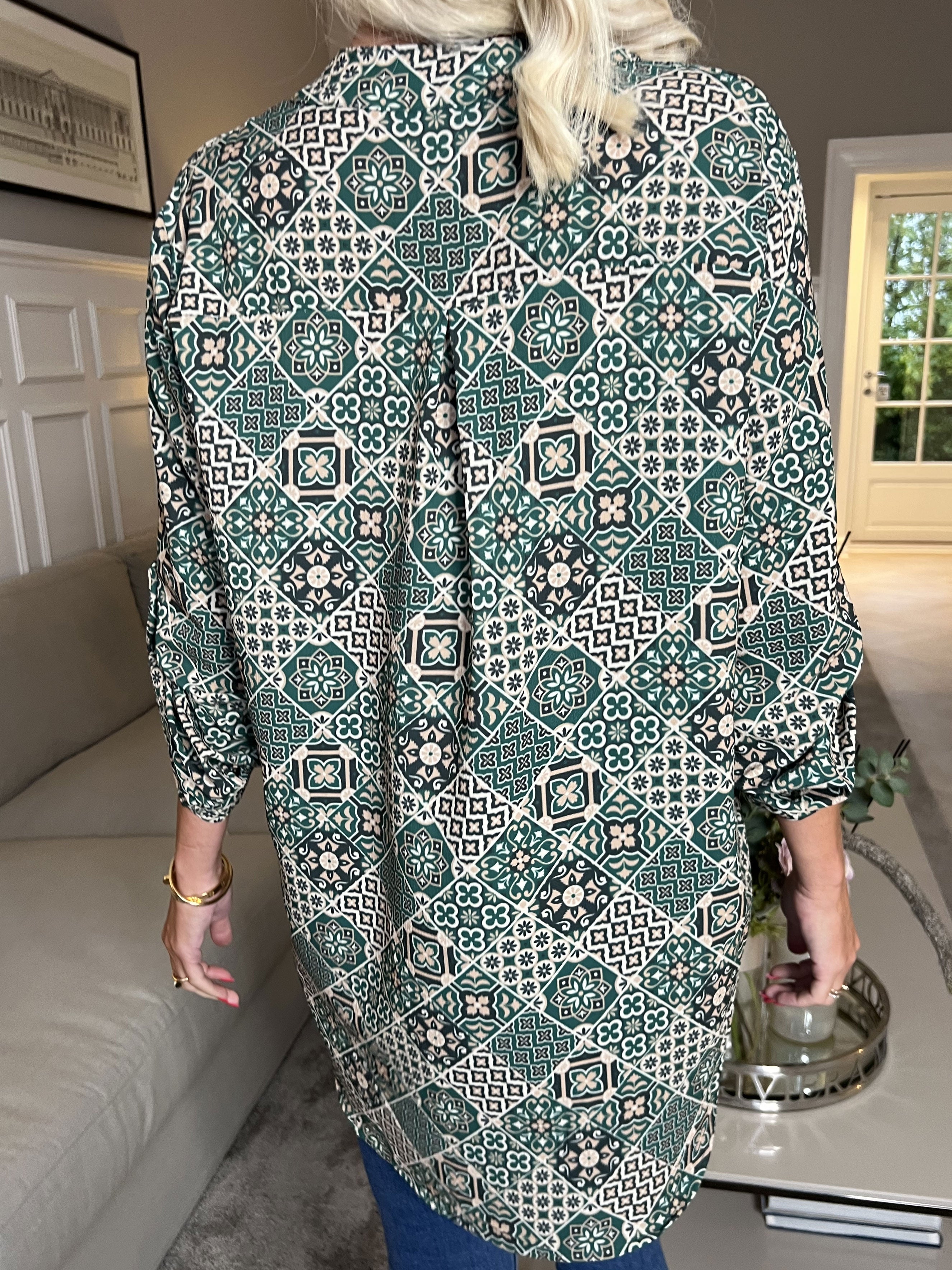 Vanesa Mosaic - Skjorte med mosaik mønster